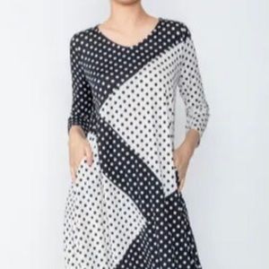 IC Collection Polka dot dress.